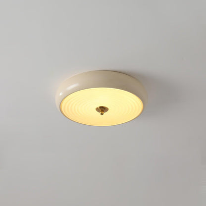 Ripple Cream Ceiling Lamp | Glass Shade | Multiple Sizes