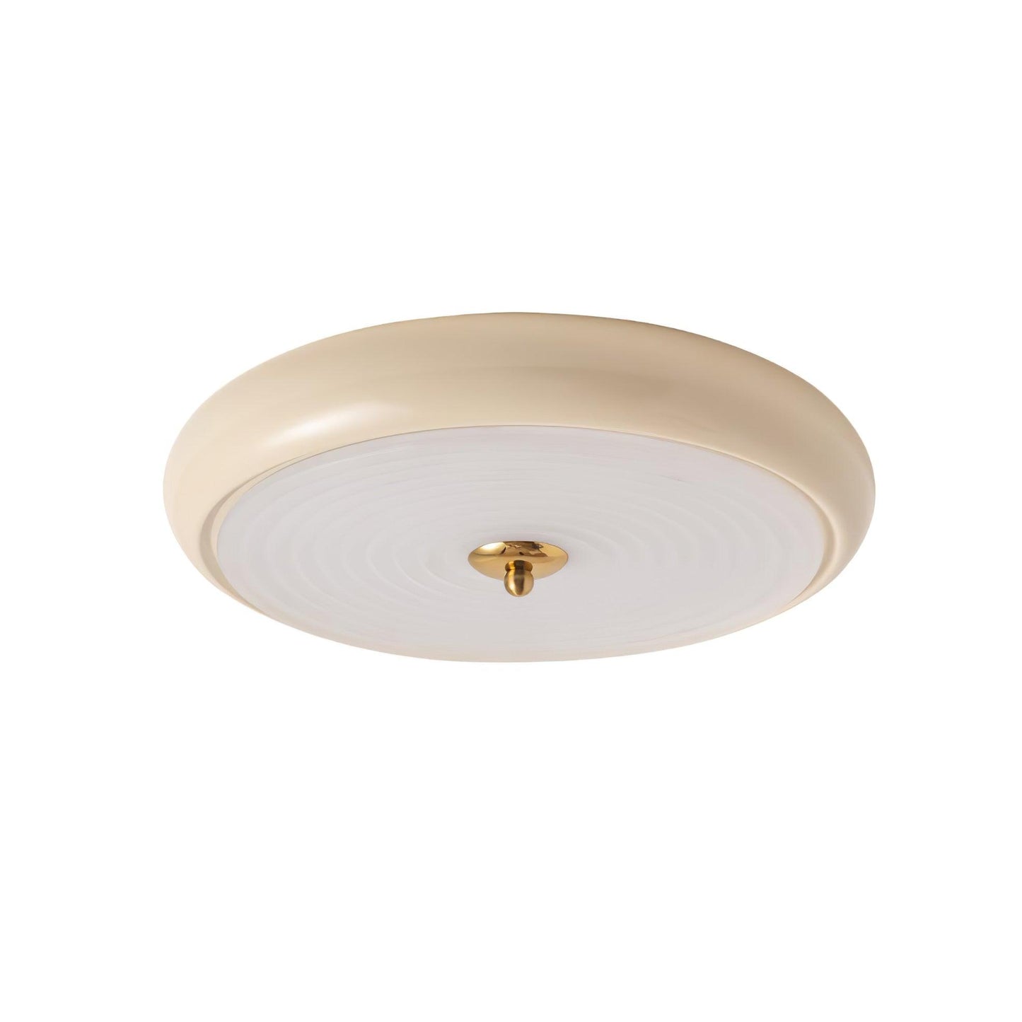 Ripple Cream Ceiling Lamp | Glass Shade | Multiple Sizes