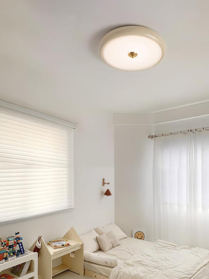 Ripple Cream Ceiling Lamp | Glass Shade | Multiple Sizes