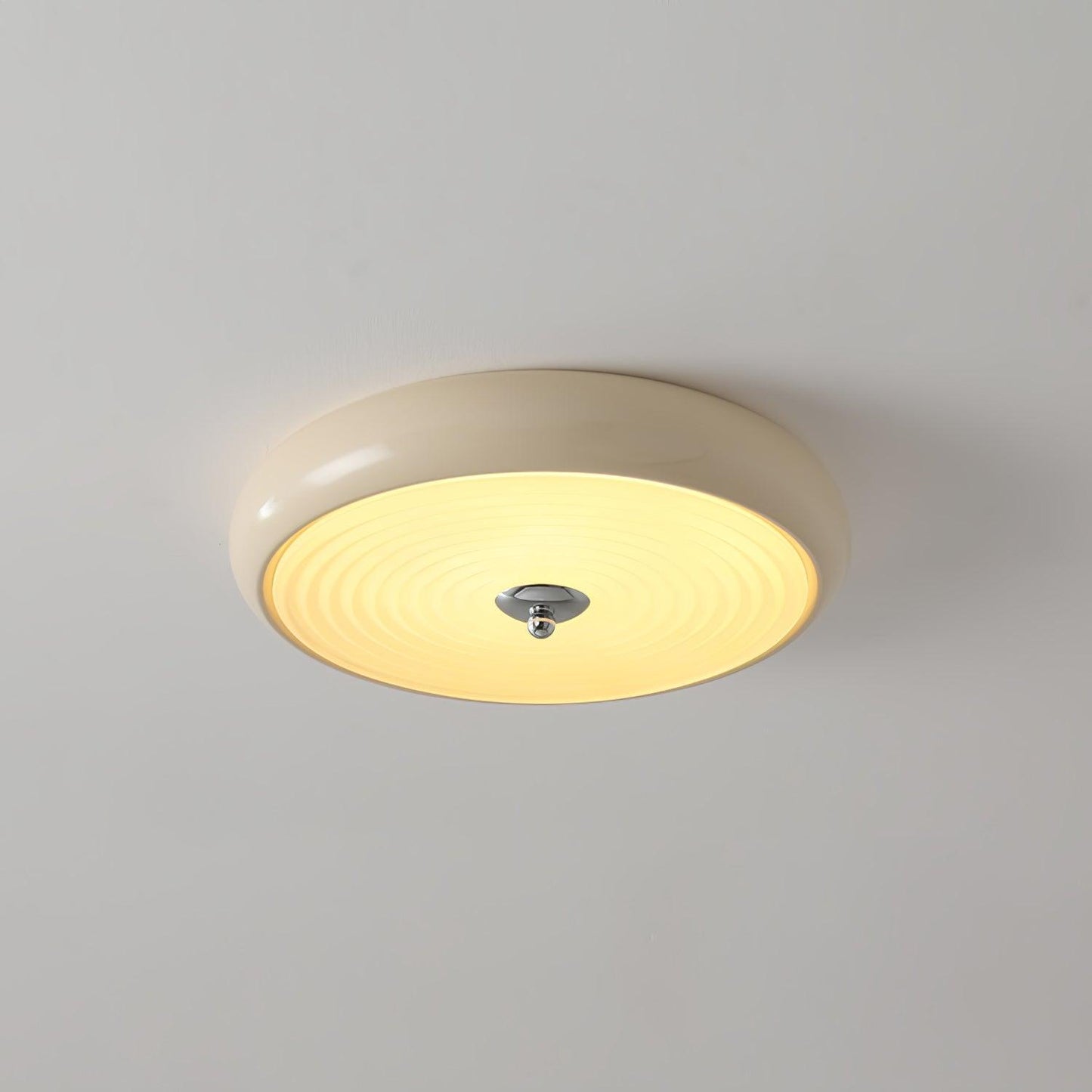 Ripple Cream Ceiling Lamp | Glass Shade | Multiple Sizes