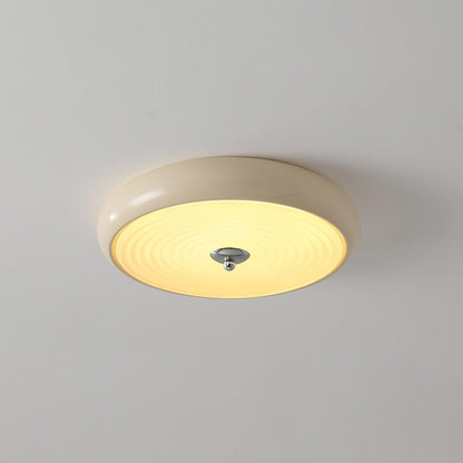 Ripple Cream Ceiling Lamp | Glass Shade | Multiple Sizes