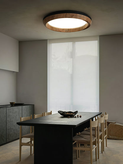 Ripple Wood Ceiling Light | Natural Wood & Acrylic | Multiple Sizes Available