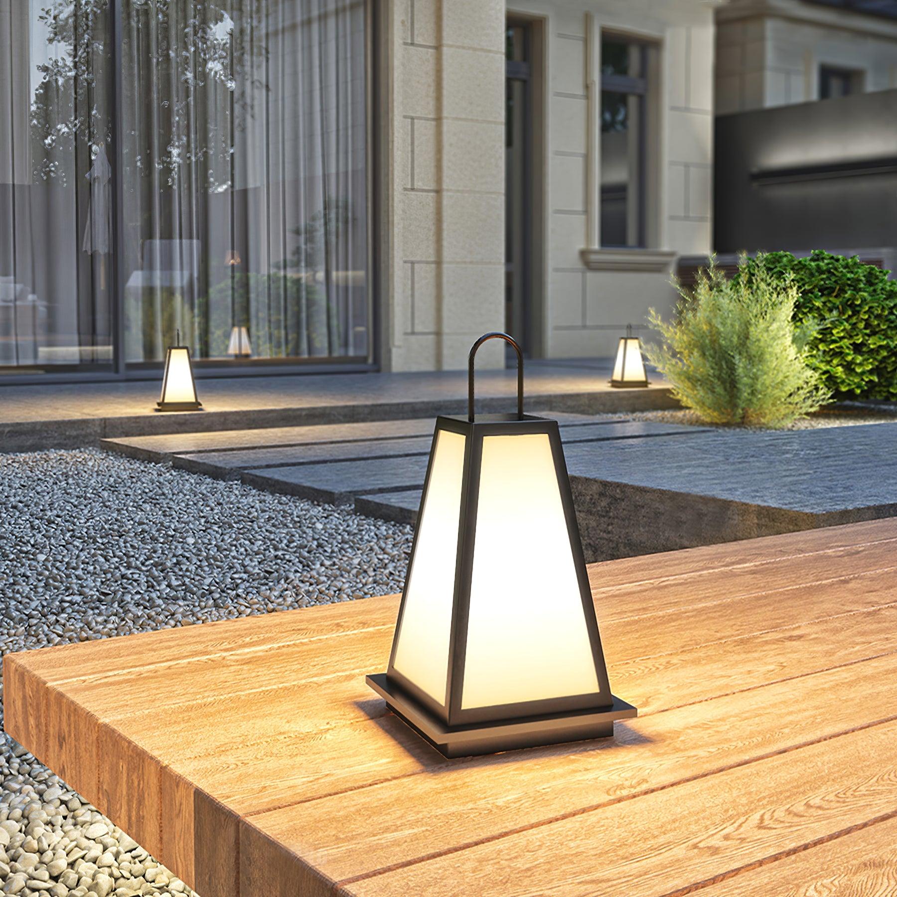 Outdoor Lantern | Stainless Steel & Acrylic | Black & White
