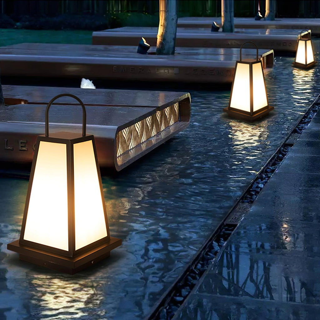 Outdoor Lantern | Stainless Steel & Acrylic | Black & White