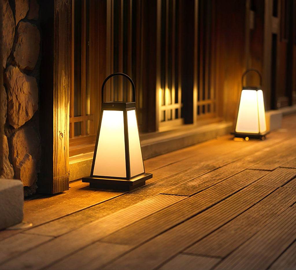 Solar Outdoor Lantern | Stainless Steel & Acrylic | Warm Light, 50cm