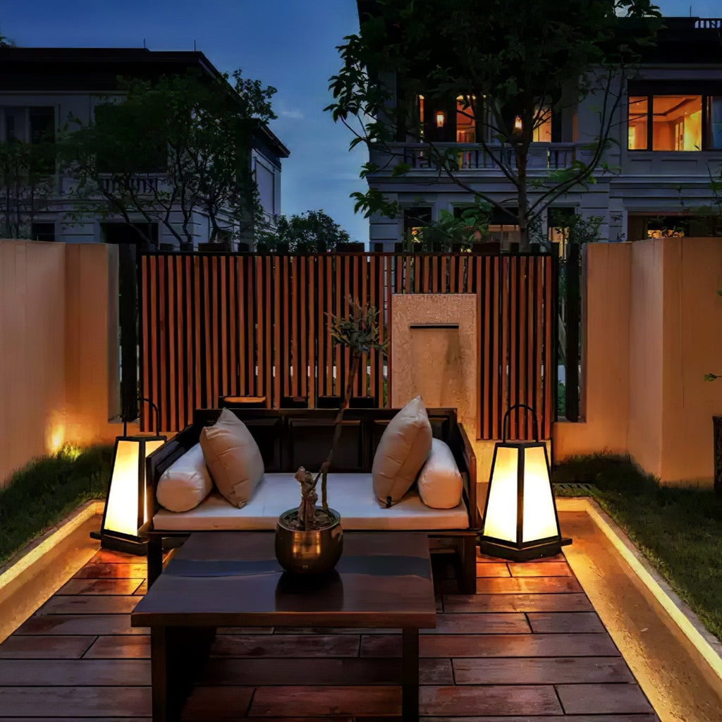 Solar Outdoor Lantern | Stainless Steel & Acrylic | Warm Light, 50cm