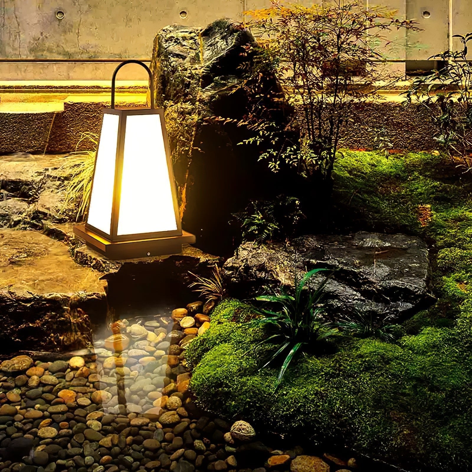 Outdoor Lantern | Stainless Steel & Acrylic | Black & White