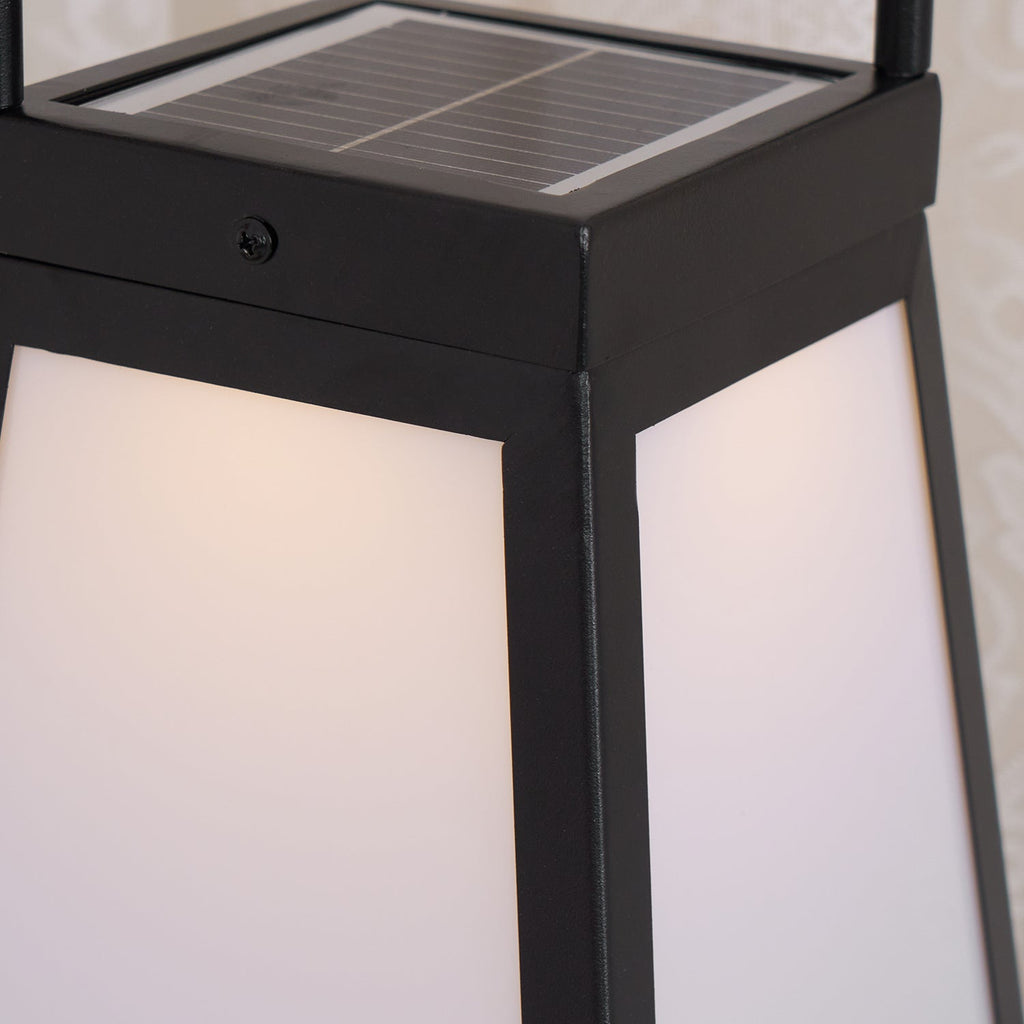 Solar Outdoor Lantern | Stainless Steel & Acrylic | Warm Light, 50cm