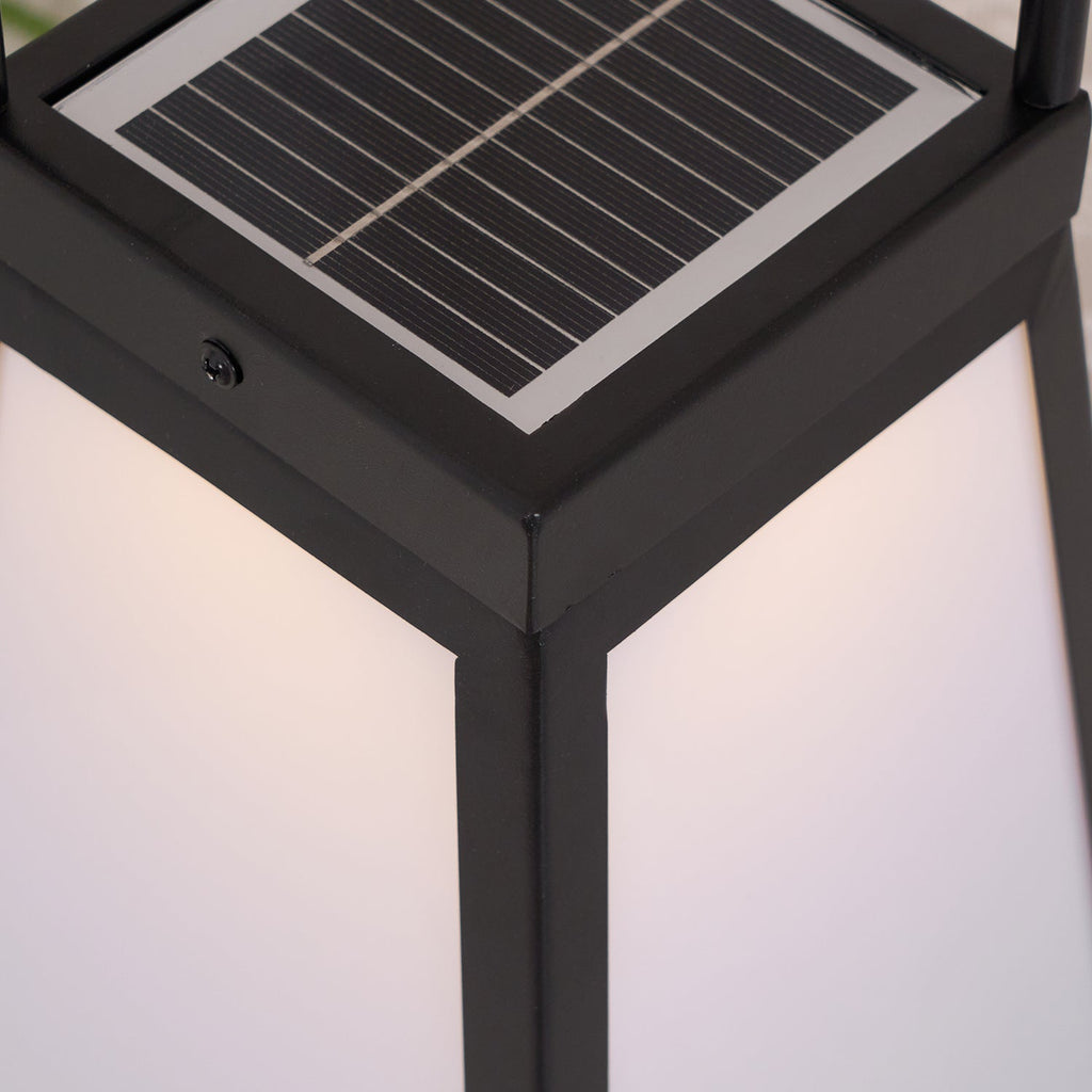Solar Outdoor Lantern | Stainless Steel & Acrylic | Warm Light, 50cm