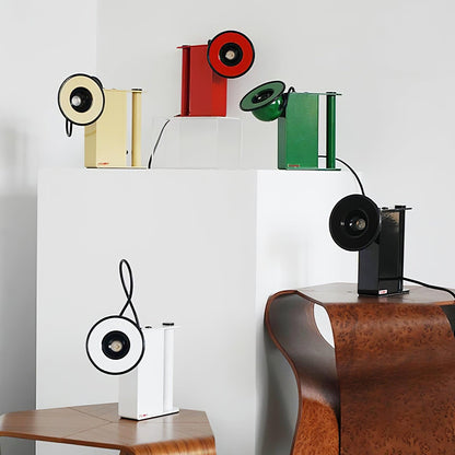 Roland Camera Desk Lamp | Adjustable Metal Light | Black, Green, Beige, Red