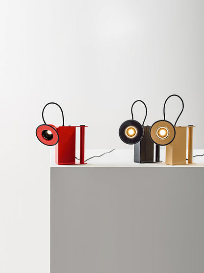 Roland Camera Desk Lamp | Adjustable Metal Light | Black, Green, Beige, Red
