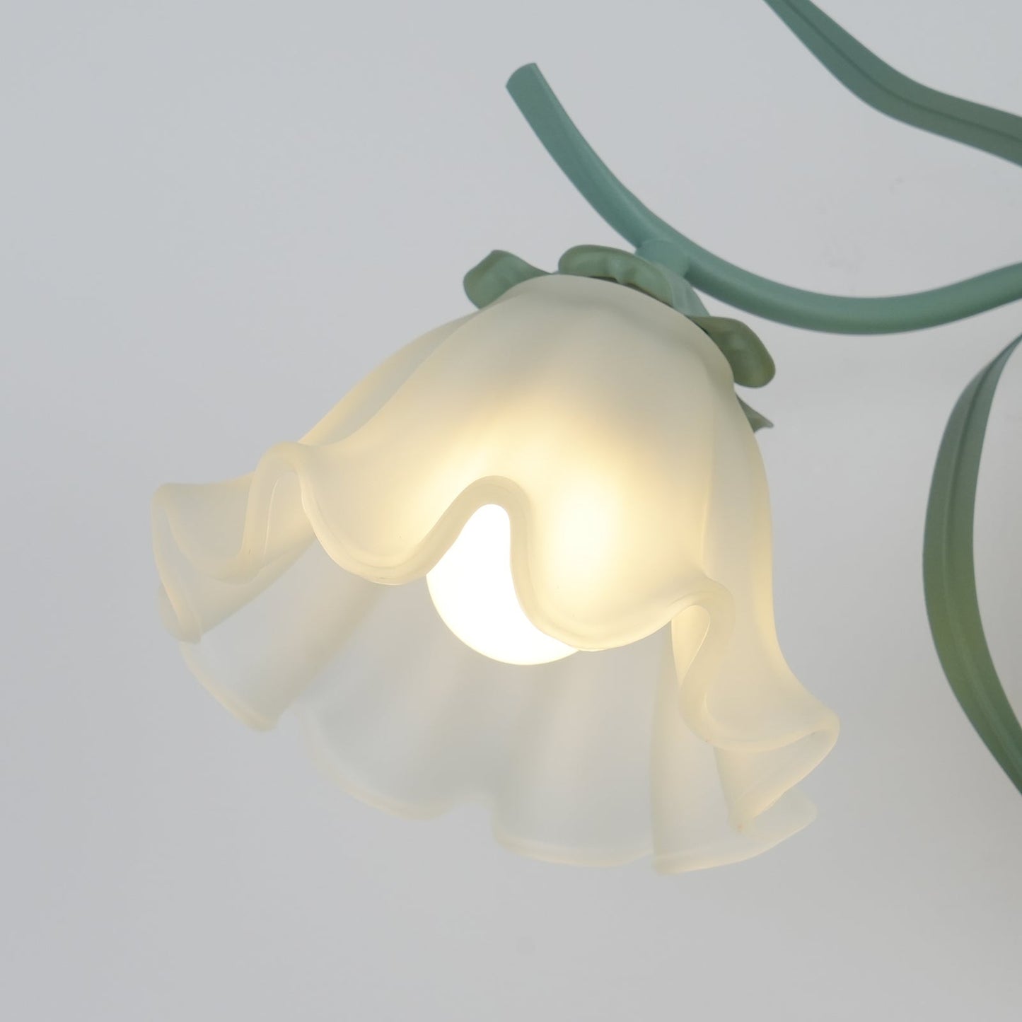 Flared Wall Sconce | Metal & Glass | Green | Set of 2