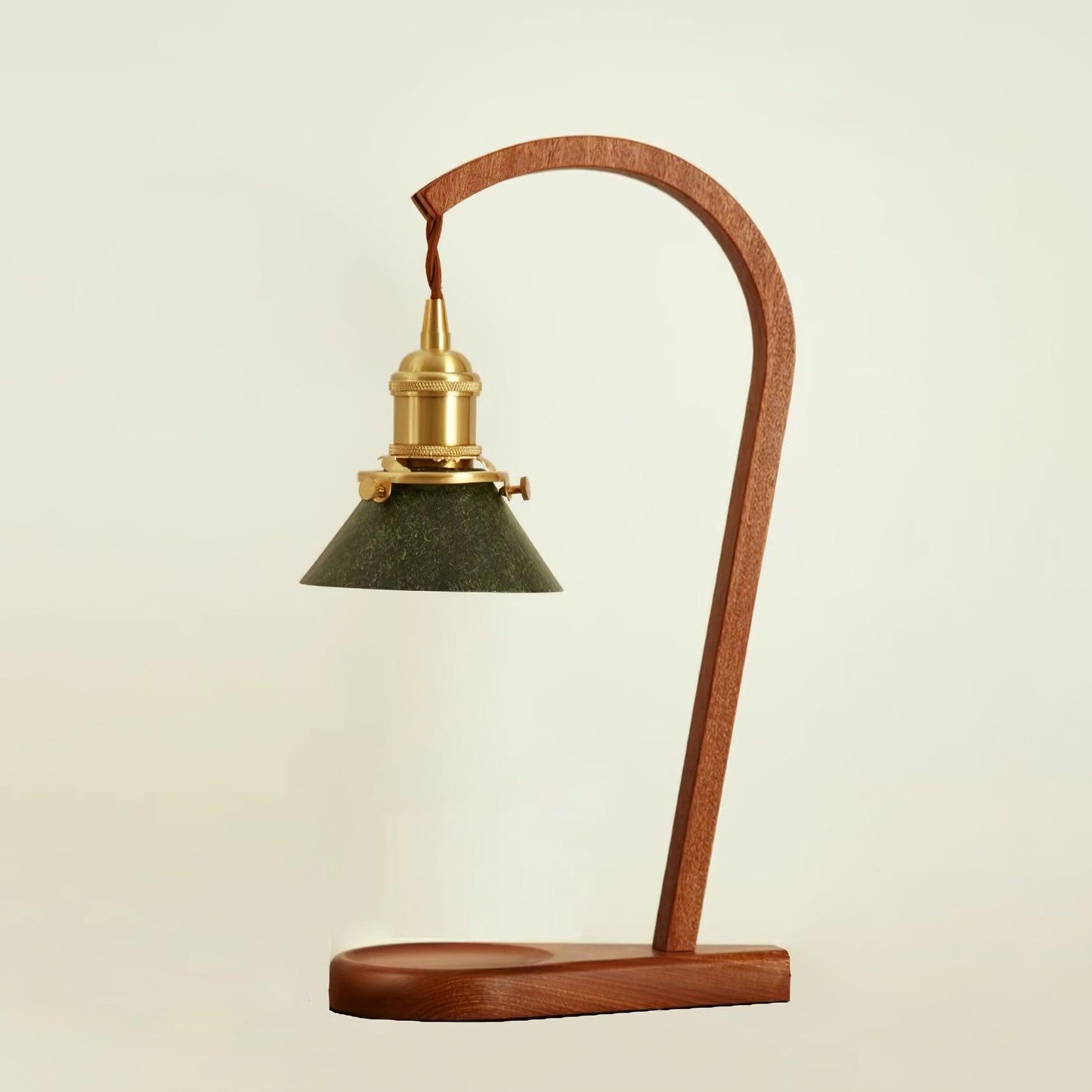 Romi Table Lamp | Handmade Alabaster & Brass | Gold and White