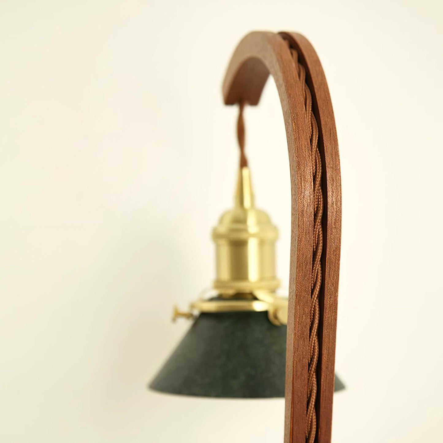 Romi Table Lamp | Handmade Alabaster & Brass | Gold and White