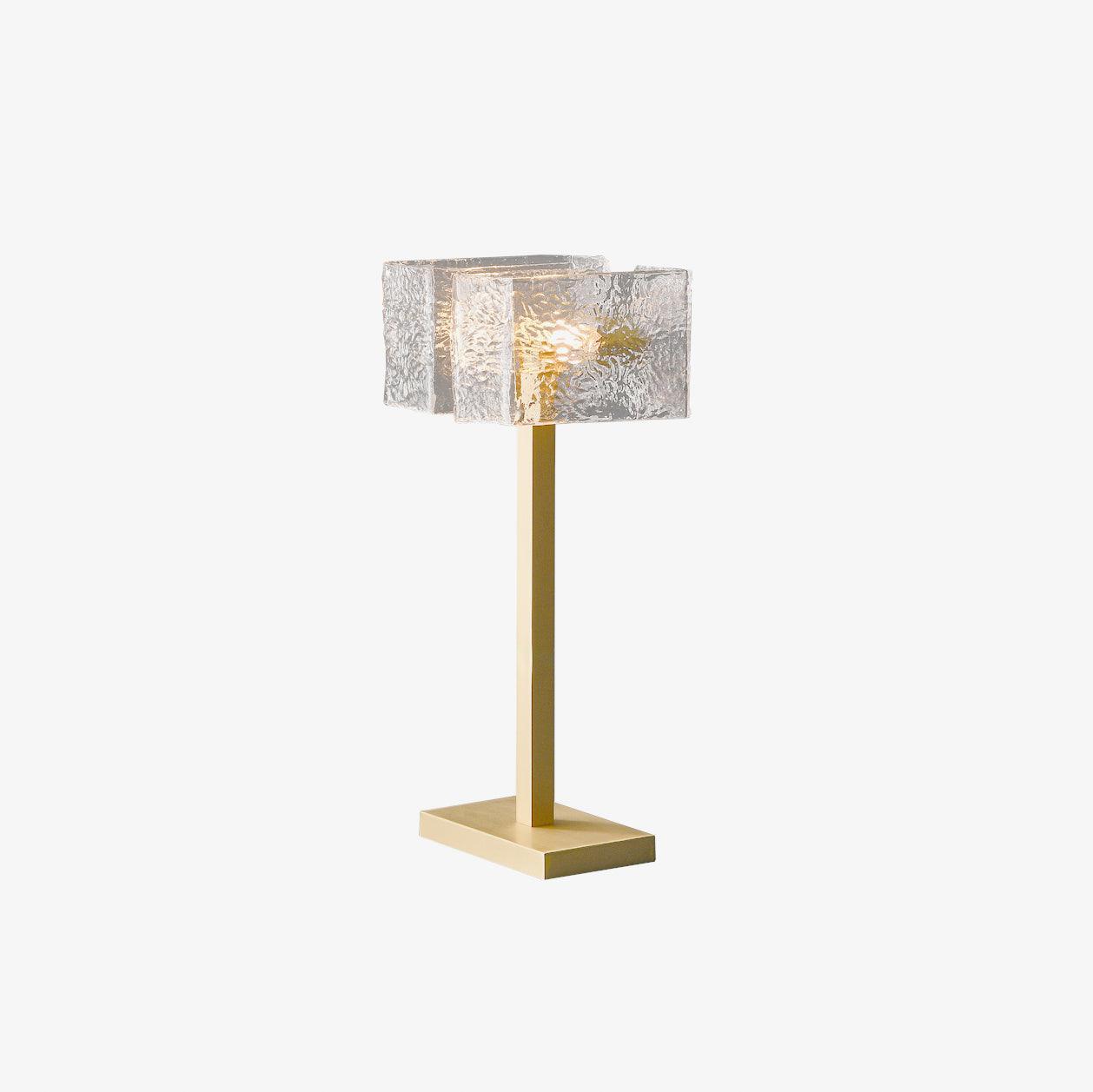 Roosevelt Table Lamp | Brass & Glass | Gold Finish
