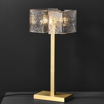 Roosevelt Table Lamp | Brass & Glass | Gold Finish
