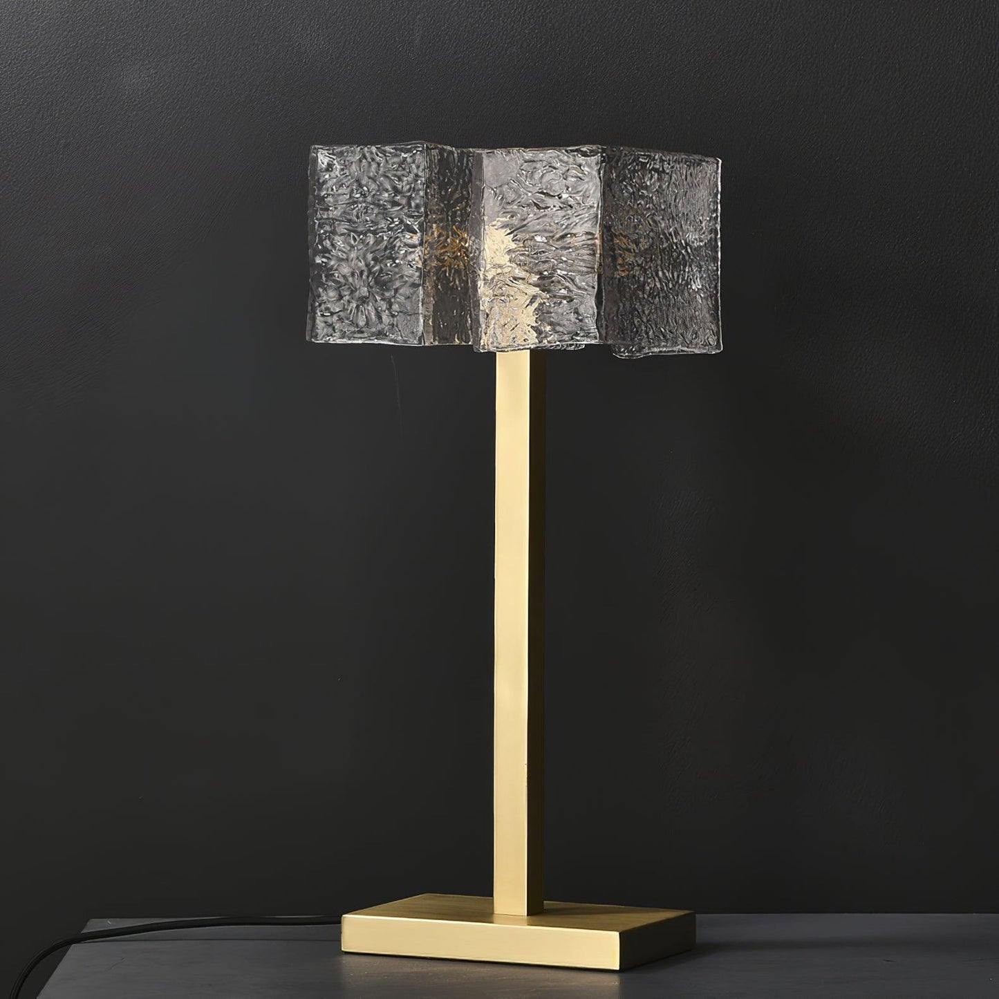Roosevelt Table Lamp | Brass & Glass | Gold Finish