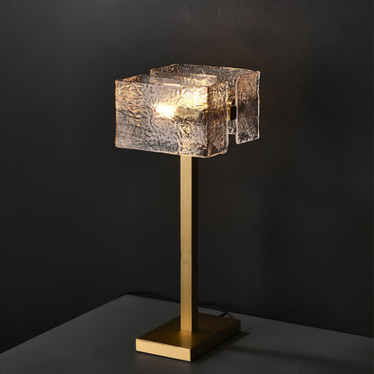 Roosevelt Table Lamp | Brass & Glass | Gold Finish