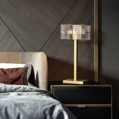 Roosevelt Table Lamp | Brass & Glass | Gold Finish