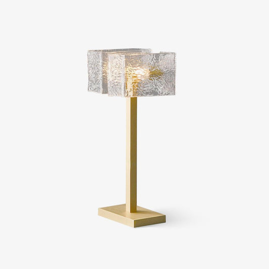Roosevelt Table Lamp | Brass & Glass | Gold Finish