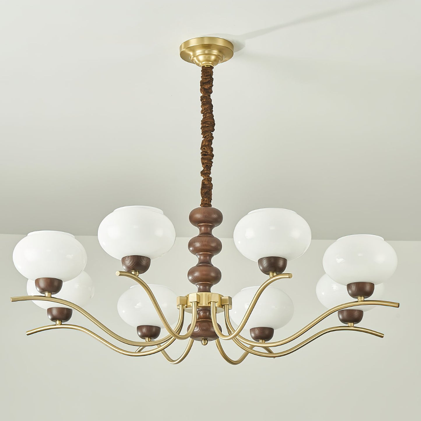 Rosdorf Chandelier | Caramel Glass & Gold Finish | 3, 6, or 8 Lights