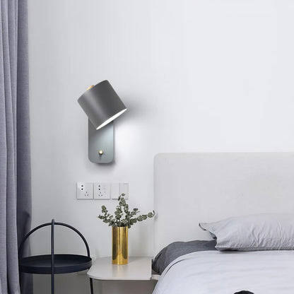 Rotatable Cylinder Wall Lamp | Metal | Macaron Colors