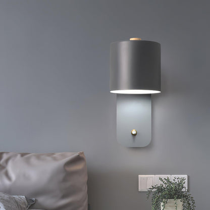 Rotatable Cylinder Wall Lamp | Metal | Macaron Colors