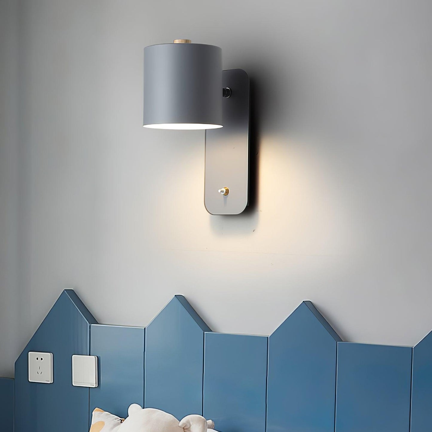 Rotatable Cylinder Wall Lamp | Metal | Macaron Colors