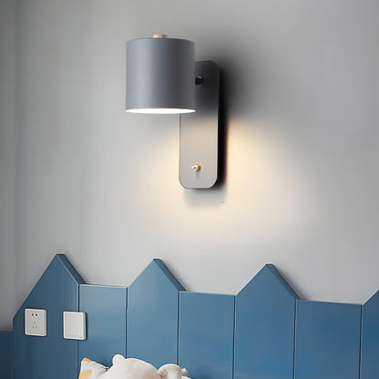 Rotatable Cylinder Wall Lamp | Metal | Macaron Colors