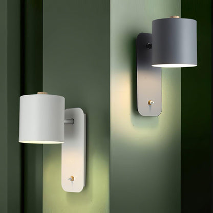 Rotatable Cylinder Wall Lamp | Metal | Macaron Colors