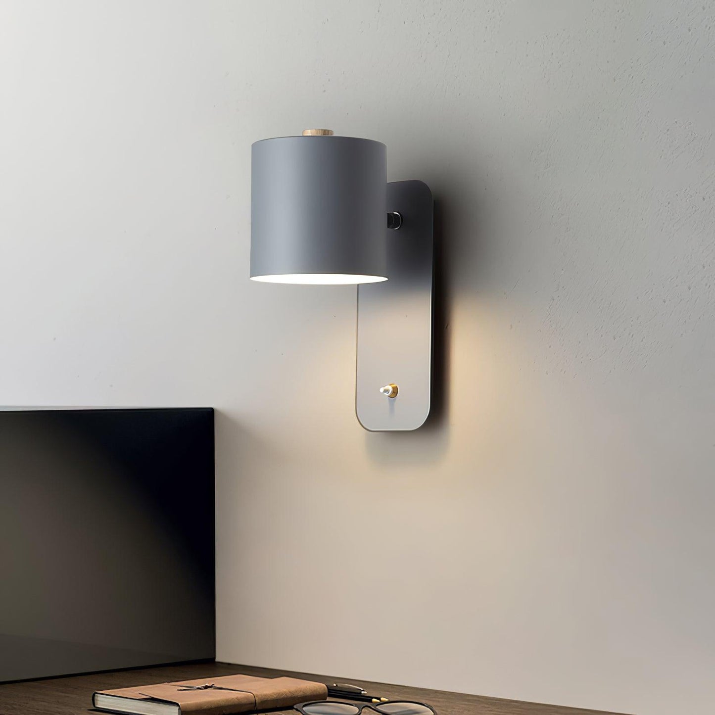 Rotatable Cylinder Wall Lamp | Metal | Macaron Colors