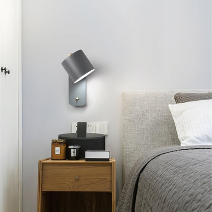 Rotatable Cylinder Wall Lamp | Metal | Macaron Colors