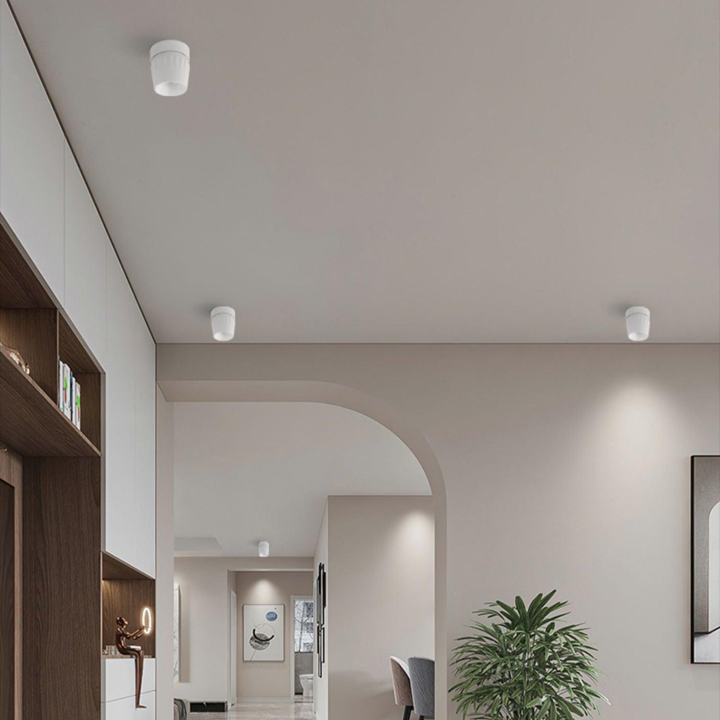 Ceiling Spotlight | Rotatable Aluminum & Metal | Set of 5
