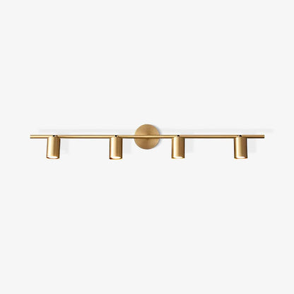 Rotatable Spotlight Wall Light | Brass & Acrylic | 2, 3, or 4 Light Heads