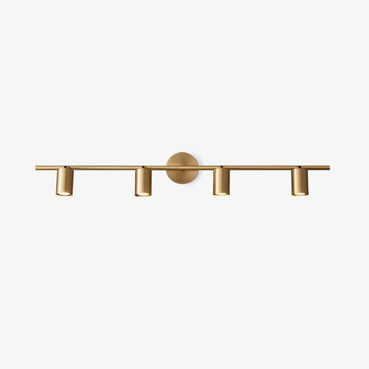 Rotatable Spotlight Wall Light | Brass & Acrylic | 2, 3, or 4 Light Heads