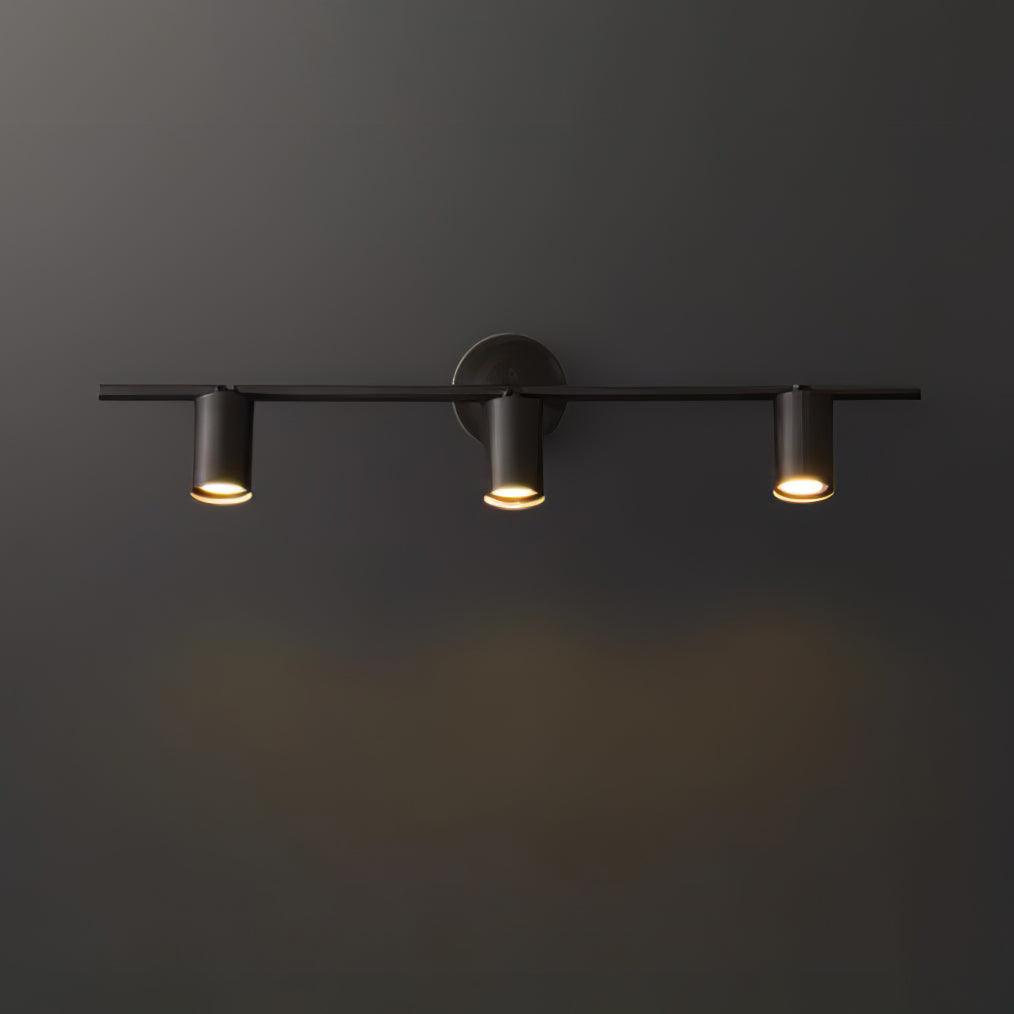 Rotatable Spotlight Wall Light | Brass & Acrylic | 2, 3, or 4 Light Heads