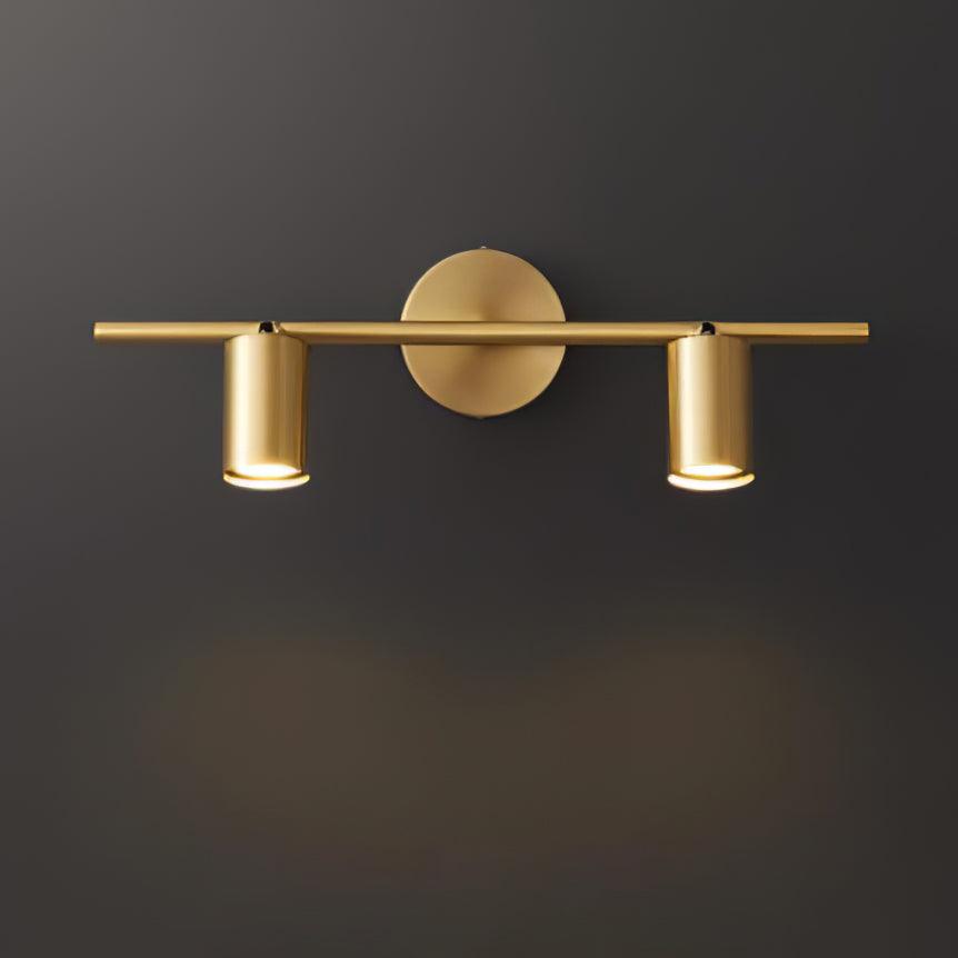 Rotatable Spotlight Wall Light | Brass & Acrylic | 2, 3, or 4 Light Heads