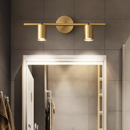 Rotatable Spotlight Wall Light | Brass & Acrylic | 2, 3, or 4 Light Heads