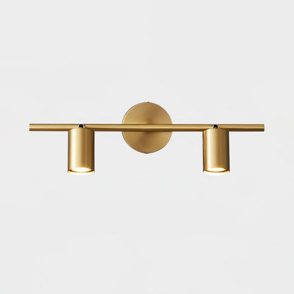 Rotatable Spotlight Wall Light | Brass & Acrylic | 2, 3, or 4 Light Heads