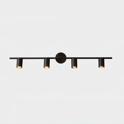 Rotatable Spotlight Wall Light | Brass & Acrylic | 2, 3, or 4 Light Heads
