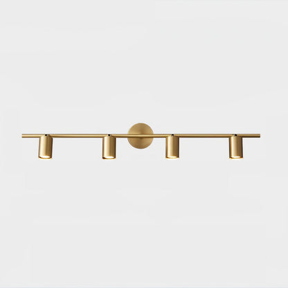 Rotatable Spotlight Wall Light | Brass & Acrylic | 2, 3, or 4 Light Heads