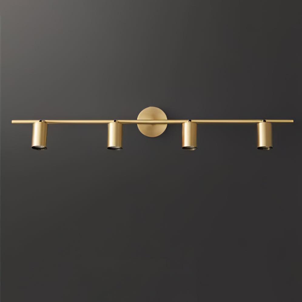 Rotatable Spotlight Wall Light | Brass & Acrylic | 2, 3, or 4 Light Heads