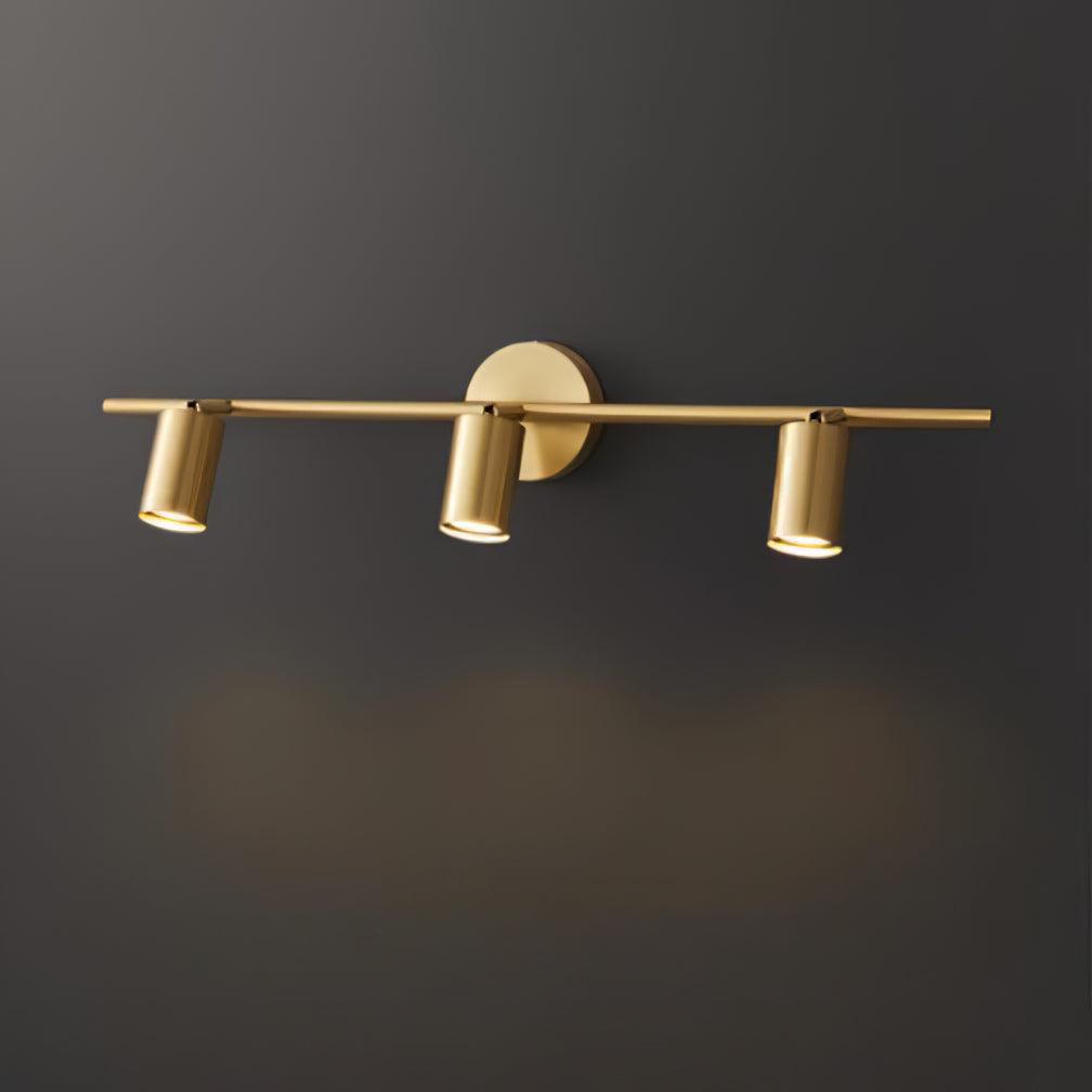 Rotatable Spotlight Wall Light | Brass & Acrylic | 2, 3, or 4 Light Heads