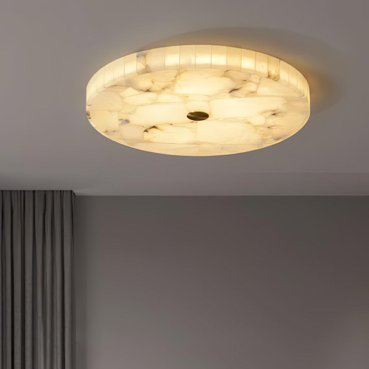 Alabaster Ceiling Lamp | Genuine Alabaster | Multiple Sizes Available