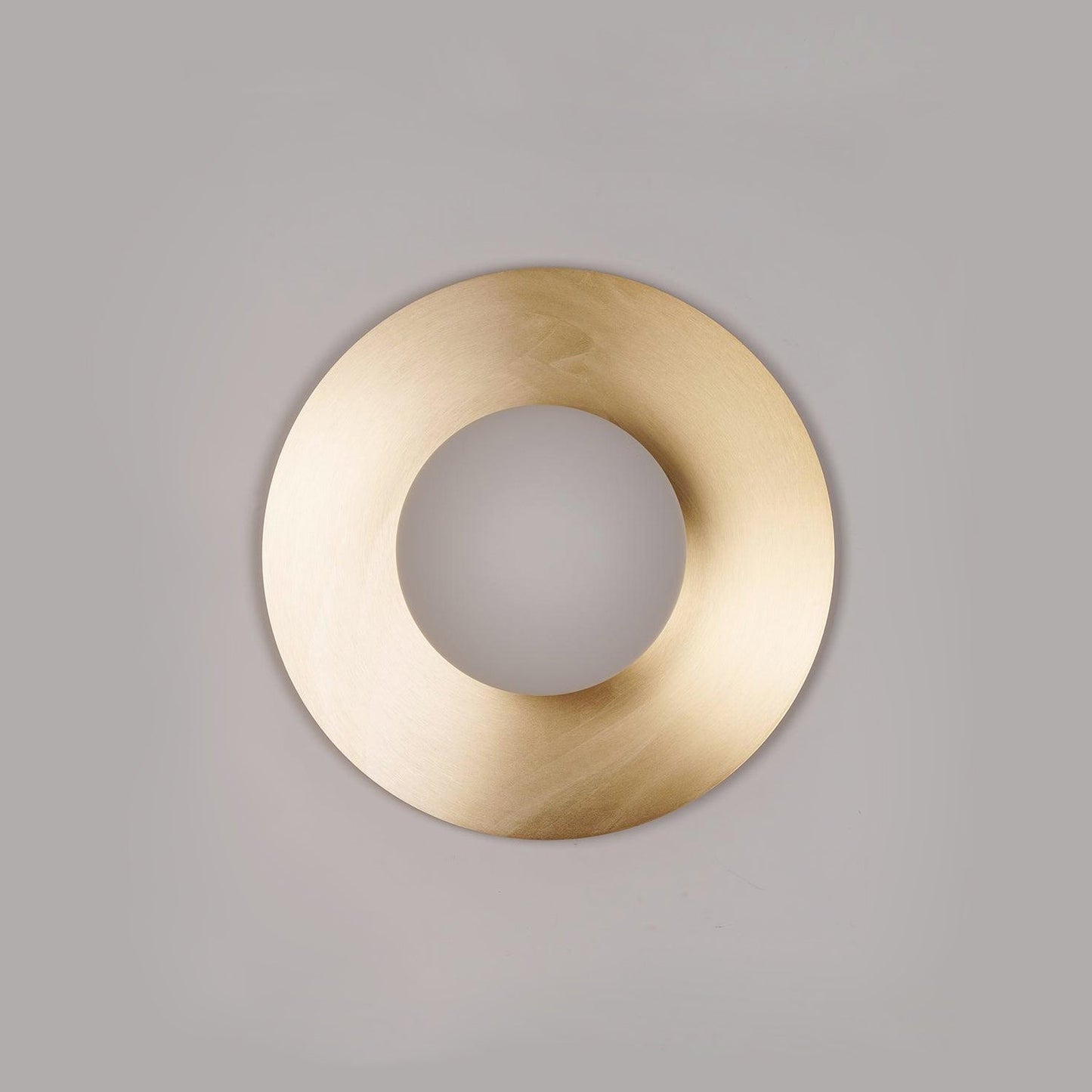 Round Glass Wall Lamp | Glass & Iron | 20cm or 30cm Diameter