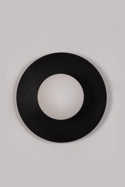 Round Glass Wall Lamp | Glass & Iron | 20cm or 30cm Diameter
