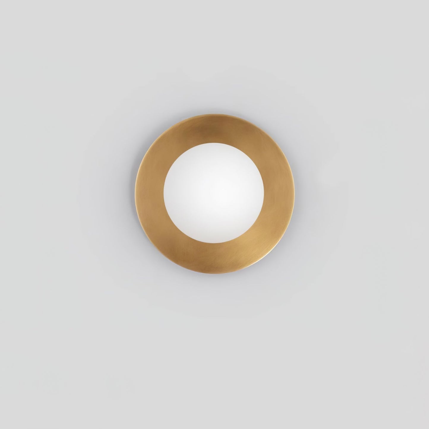 Round Glass Wall Lamp | Glass & Iron | 20cm or 30cm Diameter
