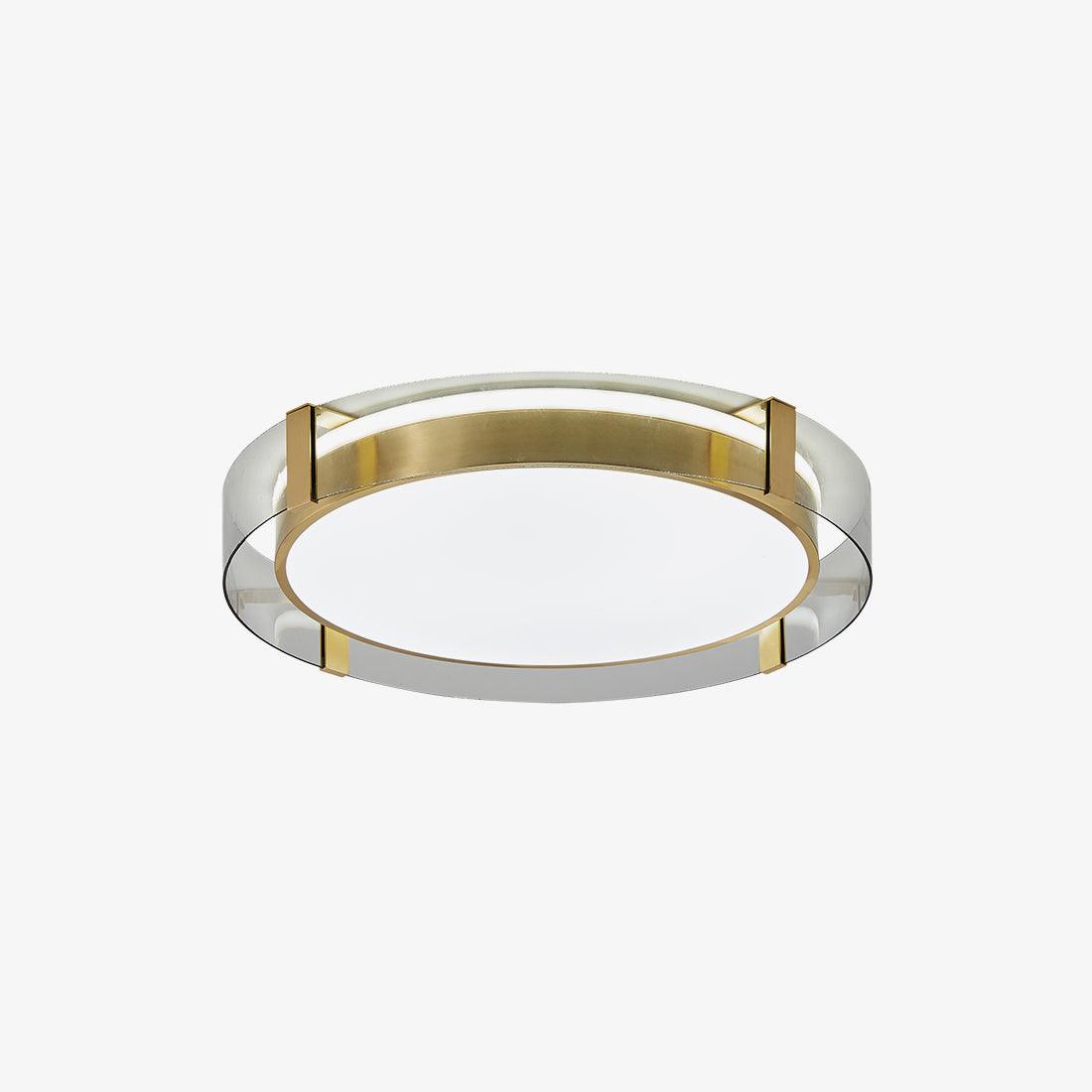 Flush Mount Ceiling Light | Integrated LED | Gold Finish, Multiple Sizes