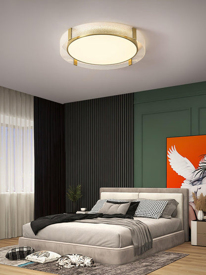 Flush Mount Ceiling Light | Integrated LED | Gold Finish, Multiple Sizes