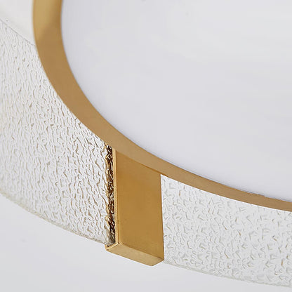 Flush Mount Ceiling Light | Integrated LED | Gold Finish, Multiple Sizes